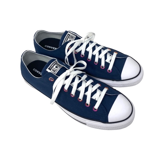 Converse Ctas Low Shoes Skate Casual Men's Size Navy Canvas Custom 168958C-WBP - Picture 3 of 12